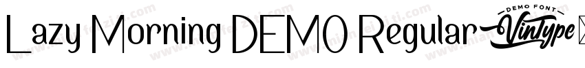 Lazy Morning DEMO Regular字体转换